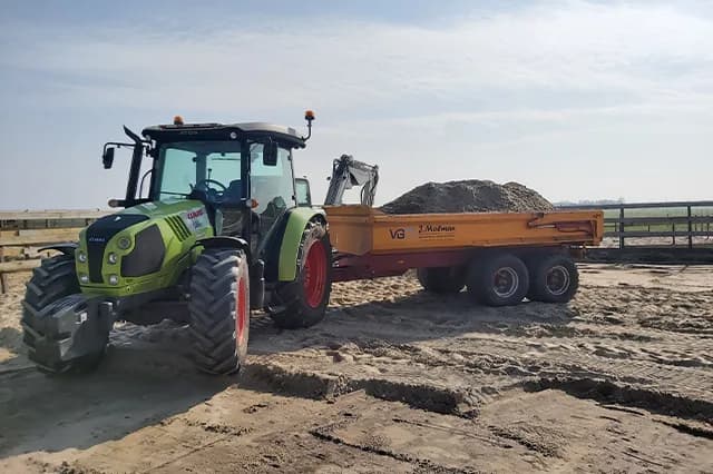 Tractor + kipper 6 m³