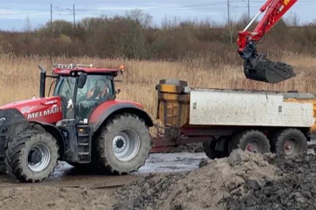 Tractor + kipper 16 m³